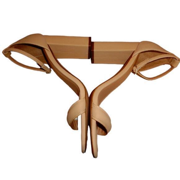 Call It Spring Nude 4"‎ Block Heel Ankle Strap Womens Size 9 - Picture 6 of 9